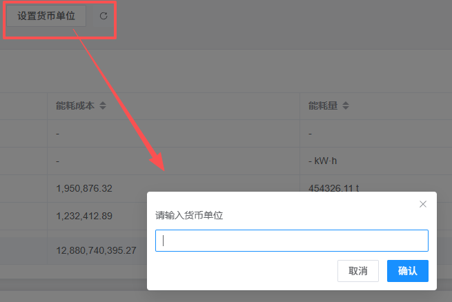 货币单位设置
